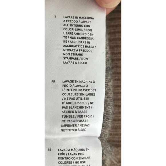 Elfric Eden Knit Sweater M Nordic Pattern Beige Gray Red Pullover Unisex Wool Bl - Picture 10 of 11